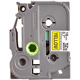 Brother Schriftbandkassette TZe-S641, 18 mm breit, gelb/schwarz