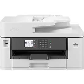 Brother Tintenstrahl-Multifunktionsdrucker MFC-J5340DWE ECO Pro , 4-in-1, Auto-Duplex/Mobildruck, USB/LAN/WLAN, bis A3, weiß