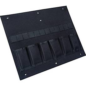 BS SYSTEMS Werkzeugkarte Deckeleinlage, Ku.-Gewebe, für L-BOXX 136/238/374, mit Gummischlaufen und Taschen
