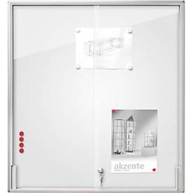 BST Schaukasten MEDIA ST, für innen, ESG-Sicherheitsglas, Schiebetür, Sichtformat 12x DIN A4