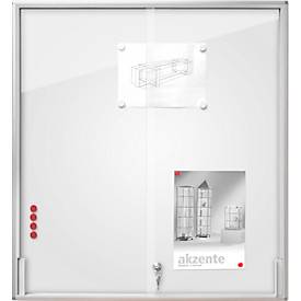 BST Schaukasten MEDIA ST, für innen, ESG-Sicherheitsglas, Schiebetür, Sichtformat 18x DIN A4