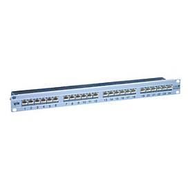 BTR E-DAT C6A 24x8(8) - Patch Panel - CAT 6 - RJ-45 X 24 - Silber - 1U