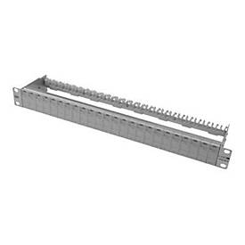 BTR E-DAT modul - Patch Panel - CAT 6 - Hellgrau - 1U - 48.3 cm (19")