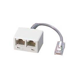 BTR IT CONNECT ISDN-Adapter mit Verlangerung WE 8 - 2 x WE 8 R - ISDN-Adapter - RJ-45 (W) zu RJ-45 (M) - 10 cm