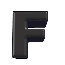 Buchstabenhocker, Kunstledersitz, Seitenflächen m. Stoffbezug, Sitzhöhe 450 mm, Buchstaben/Zahlen