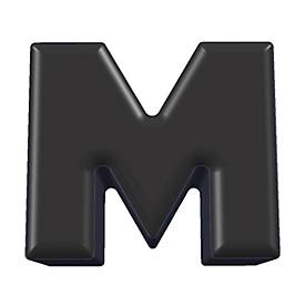 Buchstabenhocker, Kunstledersitz, Seitenflächen m. Stoffbezug, Sitzhöhe 450 mm, Buchstaben/Zahlen