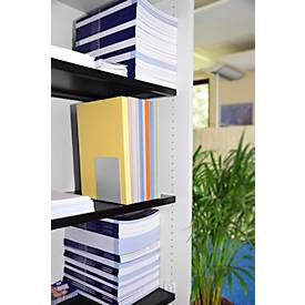 Buchstützen MAUL 2 St., magnetisch, lichtgrau