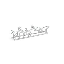 Bügelparker WSM, 2-seitig, für Reifen bis B 55 mm, B 1750 x T 3200 x H 415 mm, Stahl feuerverzinkt, 10 Einstellplätze, m