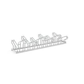 Bügelparker WSM, 2-seitig, für Reifen bis B 55 mm, B 2100 x T 3200 x H 415 mm, Stahl feuerverzinkt, 12 Einstellplätze, m