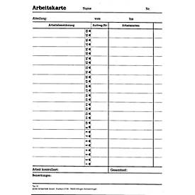 BÜRK Stempelkarte, Arbeitskarte, für Zeiterfassungsgerät ZS3200/ZS5200, 500 Stück