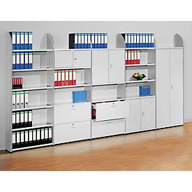 Büroregal Dante®, Regalfeld, H 2250 x B 800 mm, ohne Rückwand, lichtgrau