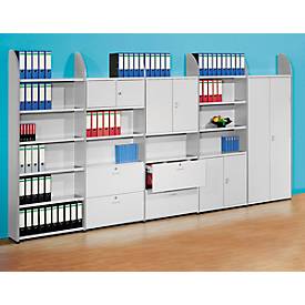 Büroregal Dante®, Regalfeld, H 2250 x B 800 mm, Rückwand, lichtgrau