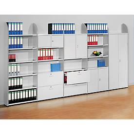Büroregal Dante®, Regalfeld, H 2250 x B 800 mm, Rückwand, lichtgrau