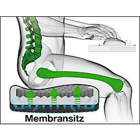 Bürostuhl MONICO OS 2450, Synchronmechanik, mit Armlehnen, Sitzzeit 8+ Stunden, Kunststoff