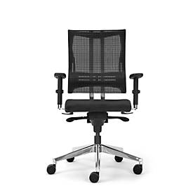 Bürostuhl NET MOTION, Synchronmechanik, mit Armlehnen, Testsieger Stiftung Warentest 2017