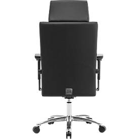 Bürostuhl NON STOP, mit Armlehnen, desinfektionsmittelbeständig, Sitzzeit 24 h, bis 150 kg, Lordosenstütze