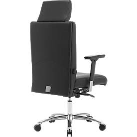 Bürostuhl NON STOP, mit Armlehnen, desinfektionsmittelbeständig, Sitzzeit 24 h, bis 150 kg, Lordosenstütze