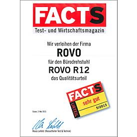 Bürostuhl R 12, mit Armlehnen, Gestell alupoliert, grün