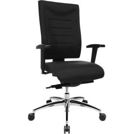 Bürostuhl SSI PROLINE P3+, Synchronmechanik, ohne Armlehnen, Lendenwirbelstütze, 3D-Sitzgelenk, schwarz