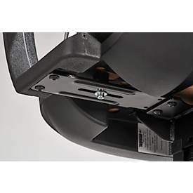 Bürostuhl Topstar POINT DELUXE, mit Armlehnen, Synchronmechanik, Bandscheibensitz, schwarz/chromsilber