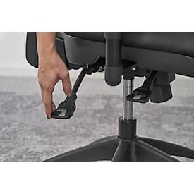 Bürostuhl WELLNESS 300, Synchronmechanik, mit Armlehnen, extra hohe Rückenlehne