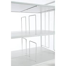 Bürowagen doppelseitig mit Trenngitter, 940 x 650 mm