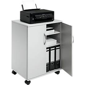 Bürowagen mit Flügeltüren, lichtgrau