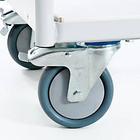 Bürowagen mit Seitenwänden, 800 x 500 mm, Tragkraft 150 kg