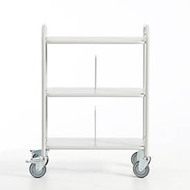 Bürowagen mit Trenngitter, 710 x 290 mm