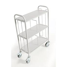 Bürowagen mit Trenngitter, 710 x 290 mm