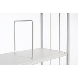 Bürowagen mit Trenngitter, 710 x 290 mm