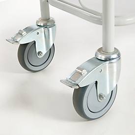 Bürowagen mit Trenngitter, 710 x 290 mm