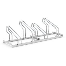 Bügelparker WSM, 1-seitig, für Reifen bis B 55 mm, T 1850 x H 500 mm, Stahl feuerverzinkt, div. Anzahl Einstellplätze, zerlegt