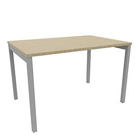 Bureau ARLON-OFFICE, L 1200 x P 800 x H 730 mm, décor chêne