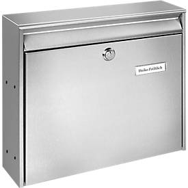 Briefkasten Borkum, Edelstahl, Ausführung gelocht, Einwurf DIN C4