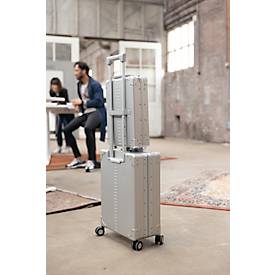 Business Koffer actiCase, ohne Rollen, 11,7 l, B 297 x T 109 x H 417 mm, Aluminium, silber