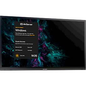 Business Monitor Sharp PN-LA752, InGlass™-Touch-Technologie, 75',3840 x 2160 px, IPS Panel, HDMI/DisplayPort/USB/LAN, 2 x 10 W, Intel™ SDM-Slot