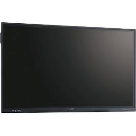Business Monitor Sharp PN-LC752, Infrarot-Touch-Technologie, 75', 3840 x 2160 px, IPS Panel, HDMI/DisplayPort/USB/LAN, 2 x 15 W, BYOD, Eshare-Funktion