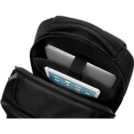 Business Rucksack WEDO, Polyester, Fächer f. Notebook/Tablet, Rückenpolster, 28 l, schwarz