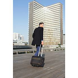 Businesstrolley Exacompta Exactive, für Notebooks bis zu 15,6'', L 450 x B 255 x H 395 mm, Polyester, schwarz