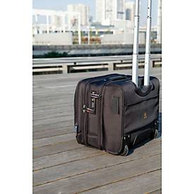Businesstrolley Exacompta Exactive, für Notebooks bis zu 15,6'', L 450 x B 255 x H 395 mm, Polyester, schwarz