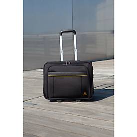 Businesstrolley Exacompta Exactive, für Notebooks bis zu 15,6'', L 450 x B 255 x H 395 mm, Polyester, schwarz