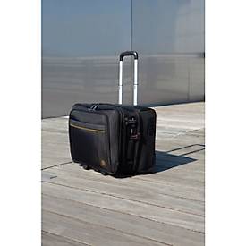 Businesstrolley Exacompta Exactive, für Notebooks bis zu 15,6'', L 450 x B 255 x H 395 mm, Polyester, schwarz