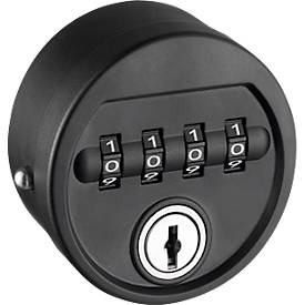 C+P Mechanisches Zahlenschloss WF 1401, vierstellig, schwarz