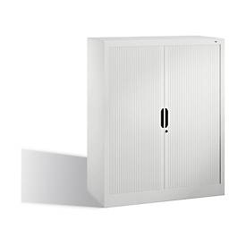 C + P Rollladenschrank Omnispace, 3 OH, abschließbar, B 1000 x T 420 x H 1230 mm, Stahl/Kunststoff, lichtgrau