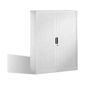 C + P Rollladenschrank Omnispace, 3 OH, abschließbar, B 1000 x T 420 x H 1345 mm, Stahl/Kunststoff, lichtgrau