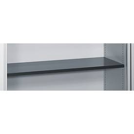 C + P Rollladenschrank Omnispace, 3 OH, abschließbar, B 1200 x T 420 x H 1345 mm, Stahl, lichtgrau/schwarzgrau