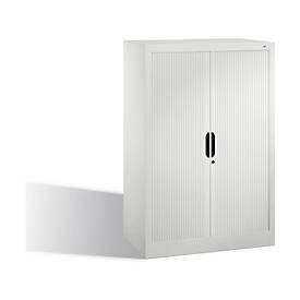 C + P Rollladenschrank Omnispace, 3 OH, abschließbar, B 800 x T 420 x H 1230 mm, Stahl/Kunststoff, lichtgrau