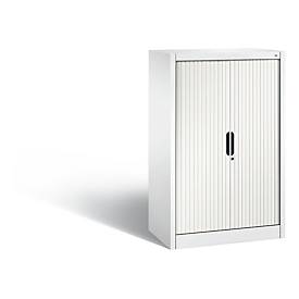 C + P Rollladenschrank Omnispace, 3 OH, abschließbar, B 800 x T 420 x H 1230 mm, Stahl/Kunststoff, verkehrsweiß