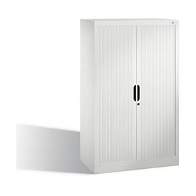 C + P Rollladenschrank Omnispace, 3 OH, abschließbar, B 800 x T 420 x H 1345 mm, Stahl/Kunststoff, lichtgrau